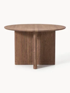 Westwing Collection Mesa de comedor redonda de madera de roble Jolka, tamaños diferentes^ Mesas De Comedor|Mesas De Comedor