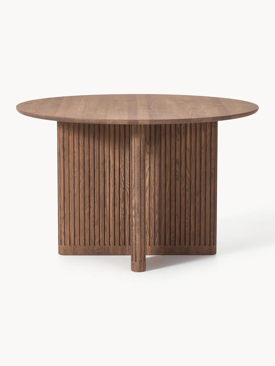 Westwing Collection Mesa de comedor redonda de madera de roble Jolka, tamaños diferentes^ Mesas De Comedor|Mesas De Comedor