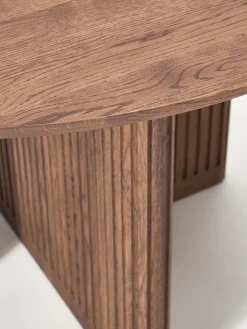 Westwing Collection Mesa de comedor redonda de madera de roble Jolka, tamaños diferentes^ Mesas De Comedor|Mesas De Comedor