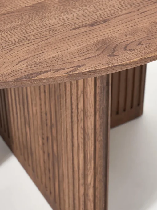 Westwing Collection Mesa de comedor redonda de madera de roble Jolka, tamaños diferentes^ Mesas De Comedor|Mesas De Comedor