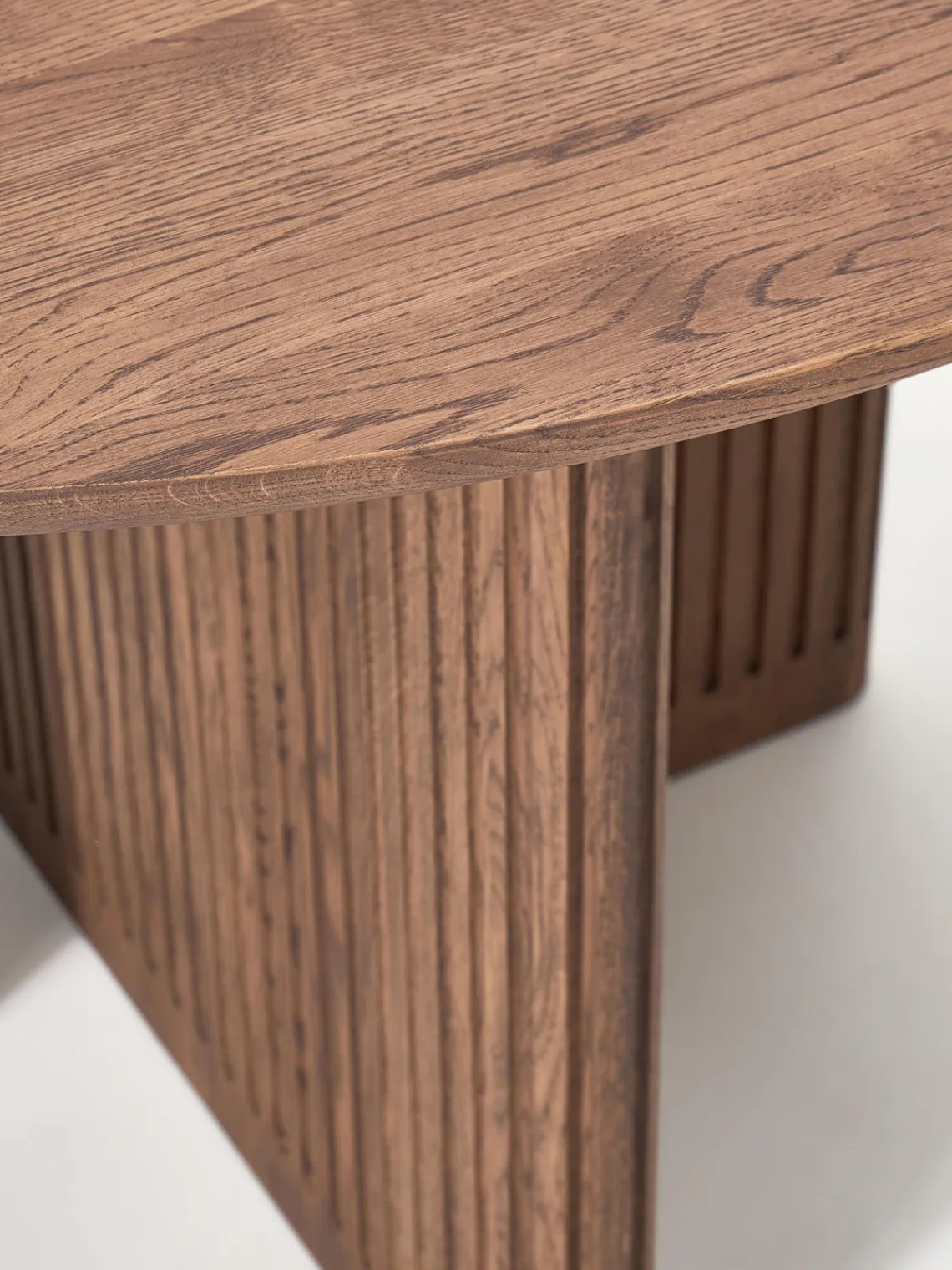 Westwing Collection Mesa de comedor redonda de madera de roble Jolka, tamaños diferentes^ Mesas De Comedor|Mesas De Comedor