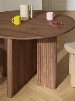 Westwing Collection Mesa de comedor redonda de madera de roble Jolka, tamaños diferentes^ Mesas De Comedor|Mesas De Comedor