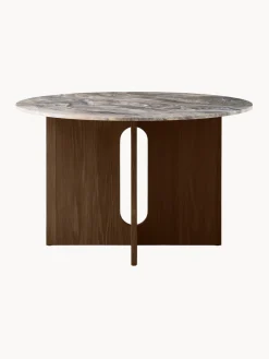 Audo Copenhagen Mesa de comedor redonda de mármol Androgyne, Ø 120 cm