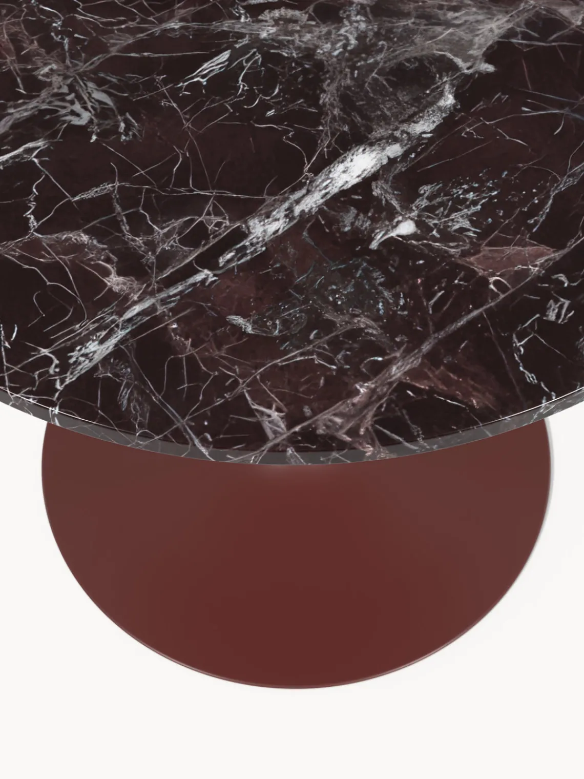 Westwing Collection Mesa de comedor redonda de mármol Miley, tamaños diferentes