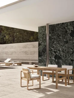 Carl Hansen & Søn Mesa de jardín plegable de madera de teca BK15, 153 x 76 cm^ Mesas De Jardín|Mesas De Jardí­N