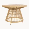 Bizzotto Mesa de jardín redonda de madera de teca Tavolo, Ø 110 cm