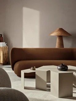 Ferm Living Mesas auxiliares de forma orgánica Shard, 3 uds.^ Mesas Auxiliares