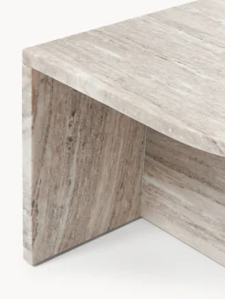 Westwing Collection Mesas de centro ovaladas de metal y mármol Leander, 2 uds.^ Mesas De Centro|Mesas De Centro