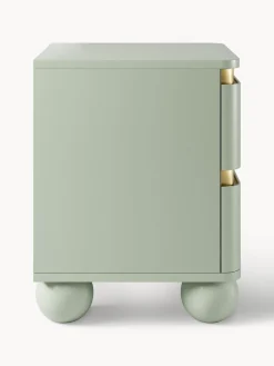 Westwing Collection Mesilla de noche con patas esféricas Bumba^ Mesitas De Noche|Mesitas De Noche