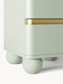 Westwing Collection Mesilla de noche con patas esféricas Bumba^ Mesitas De Noche|Mesitas De Noche