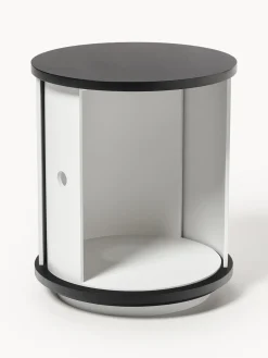 Westwing Collection Mesilla de noche con puerta corredera Svea