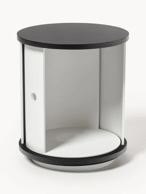 Westwing Collection Mesilla de noche con puerta corredera Svea