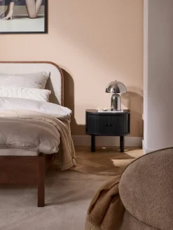 Westwing Collection Mesita de noche con frente acanalado Calary^ Mesitas De Noche|Mesitas De Noche