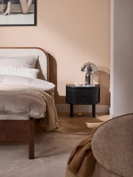 Westwing Collection Mesita de noche con frente acanalado Calary^ Mesitas De Noche|Mesitas De Noche