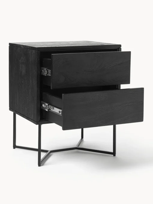 Westwing Collection Mesita de noche de madera de mango Luca