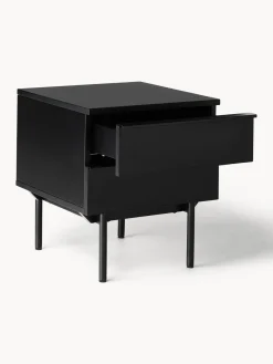 Westwing Collection Mesita de noche de madera Elona