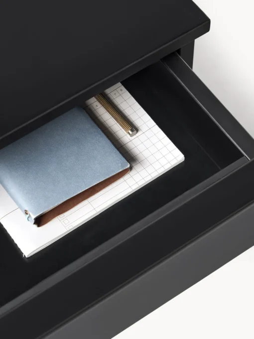 Westwing Collection Mesita de noche de madera Elona