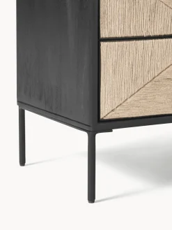 Westwing Collection Mesita de noche de madera de mango June, con cajones
