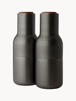 Audo Copenhagen Molinillos de sal y pimienta con tapón de madera de nogal Bottle Grinders, 2 uds.^ Molinillos De Especias|Molinillos De Especias