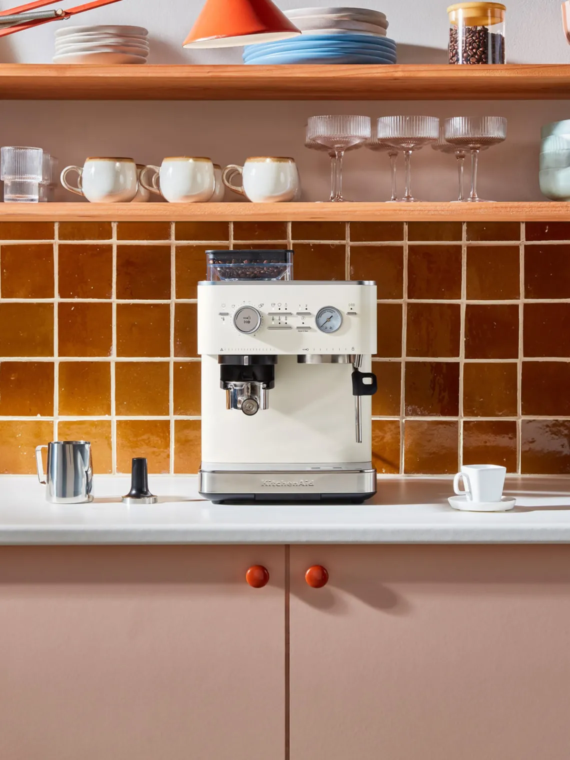 KitchenAid Máquina de café espresso con portafiltro Burr