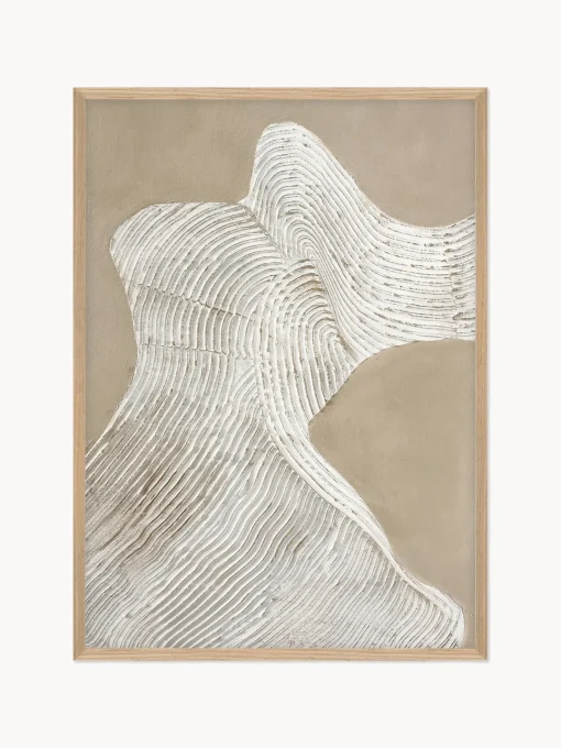 Malerifabrikken Nordic Art / Raw shape 3 / 30x40 CM / Marco de roble^ Lienzos|Jarrones