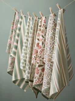 Bungalow Paño de cocina artesanal con rayas Palermo^ Textiles De Cocina Y Manteles|Textiles De Cocina