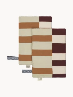 Ferm Living Paños para horno de algodón ecológico Section, 2 uds.
