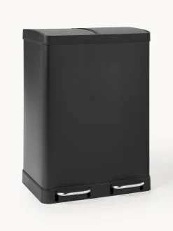 Westwing Collection Papelera con pedal Rafa, 2x30 L^ Cubos De Basura Y Reciclaje|Almacenaje De Cocina