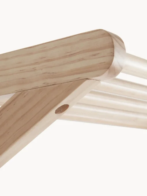 Jotex Perchero de pared con estante para sombreros de madera de pino Cole
