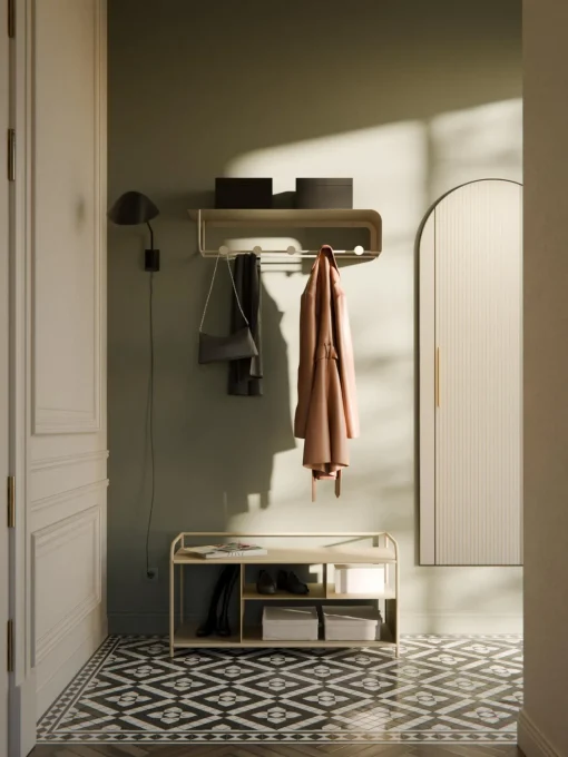 Westwing Collection Perchero de pared de metal Nash^ Percheros De Pared