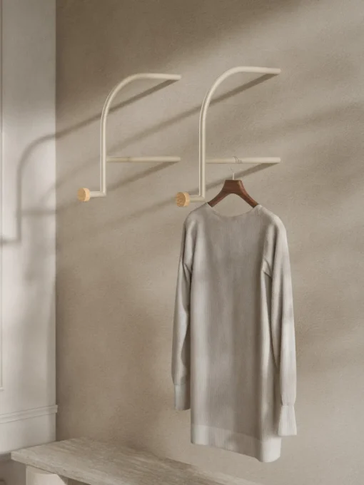 Westwing Collection Perchero de pared de travertino Disa^ Percheros De Pared