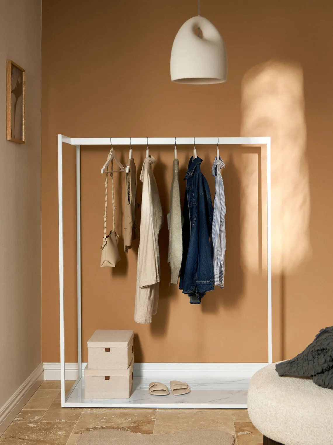 Westwing Collection Perchero en look mármol Pacey