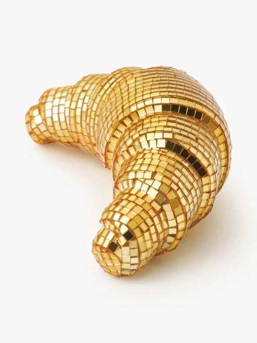 Westwing Collection Pieza decorativa brillante Disco Croissant