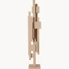 HKLIVING Pieza decorativa de madera de teca Skyline^ Figuras Decorativas|Jarrones