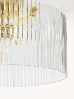 Westwing Collection Plafón de vidrio acanalado Emmi^ Plafones|Lámparas De Techo