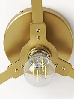 Westwing Collection Plafón de vidrio acanalado Emmi^ Plafones|Lámparas De Techo