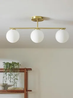 Westwing Collection Plafón de vidrio opalino Atlanta^ Plafones|Lámparas De Techo