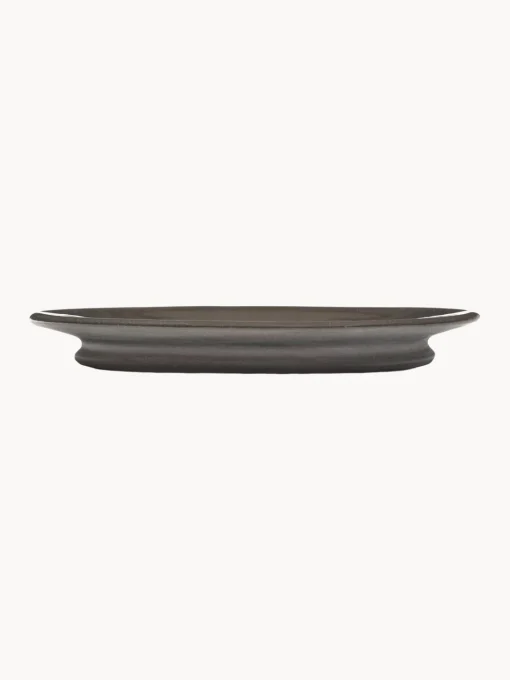 SERAX Platitos espresso de porcelana con esmalte reactivo Dune, 2 uds.