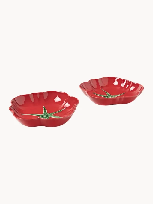BORDALLO PINHEIRO Plato hondo Tomato, 2 uds.^ Platos Hondos|Vajillas Completas