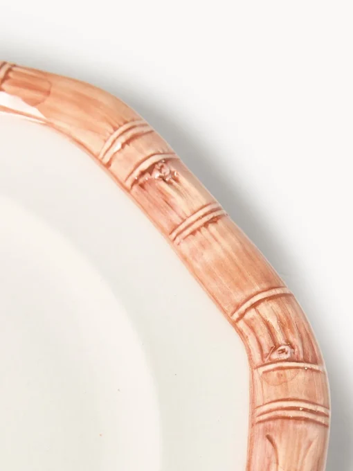 Les Ottomans Plato llano pintado a mano Bamboo^ Platos Llanos|Vajillas Completas