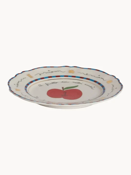Bitossi Home Plato postre artesanal de porcelana Apple