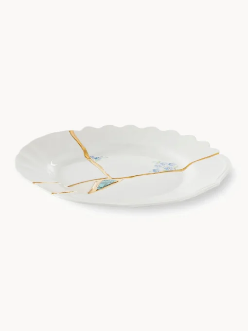 SELETTI Plato postre de porcelana Kintsugi^ Platos De Postre|Vajillas Completas
