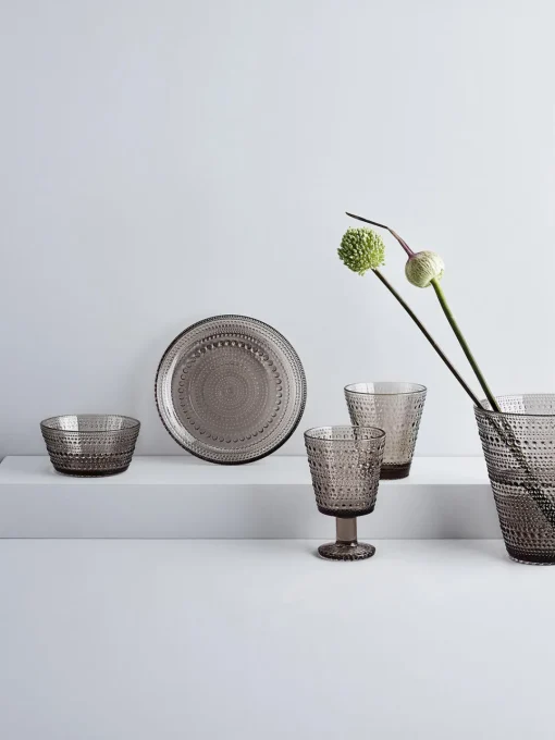 iittala Plato postre de vidrio Kastehelmi