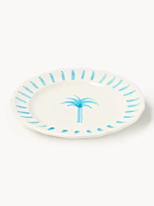 Les Ottomans Plato postre pintado a mano The Palms