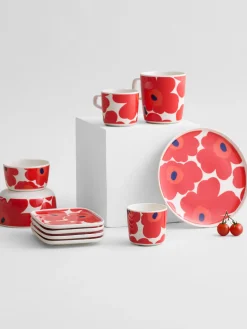 Marimekko Plato postre Unikko^ Platos De Postre|Vajillas Completas
