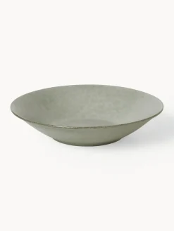 Broste Copenhagen Platos hondos artesanales Nordic Marsh, 4 uds.^ Platos Hondos|Vajillas Completas
