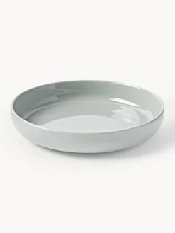 Westwing Collection Platos hondos de porcelana Nessa, 4 uds.^ Platos Hondos|Vajillas Completas