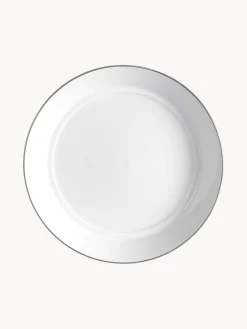 Meissen Platos hondos de porcelana con borde platino pintado a mano Vitruv, 2 uds.^ Platos Hondos|Vajillas Completas