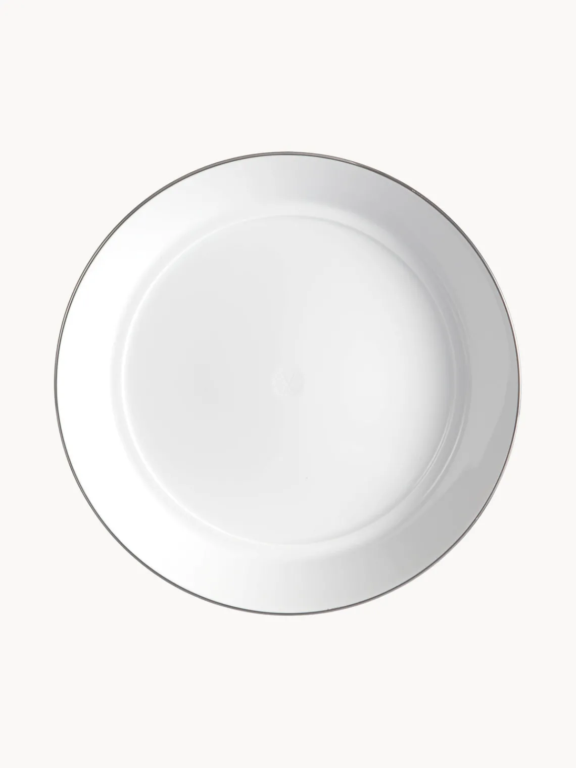 Meissen Platos hondos de porcelana con borde platino pintado a mano Vitruv, 2 uds.^ Platos Hondos|Vajillas Completas