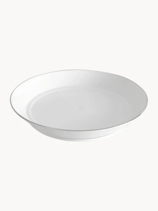 Meissen Platos hondos de porcelana con borde platino pintado a mano Vitruv, 2 uds.^ Platos Hondos|Vajillas Completas